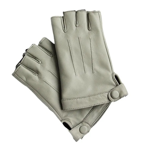Ambesi Leather Fingerless Gloves - Picture 1 of 7